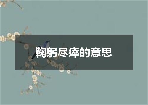 鞠躬尽瘁的意思