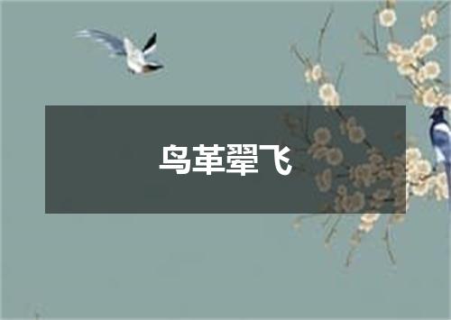 鸟革翚飞