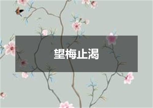 望梅止渴