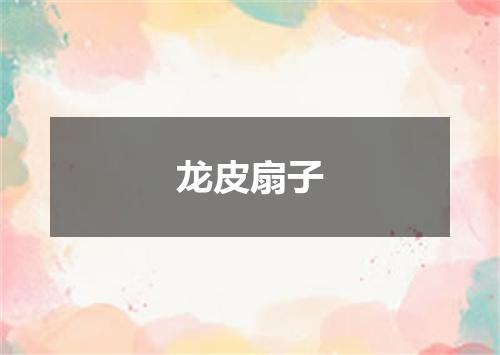 龙皮扇子