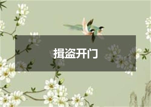 揖盗开门