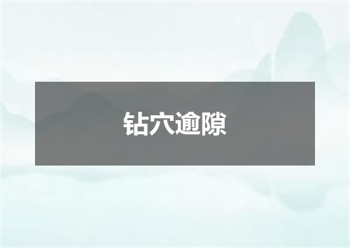 钻穴逾隙