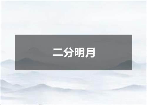 二分明月