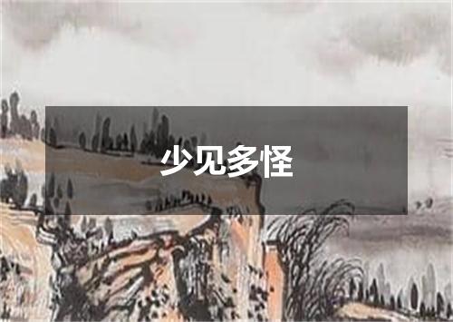 少见多怪