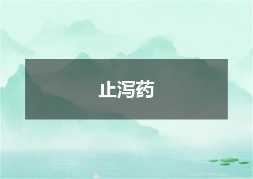 止泻药