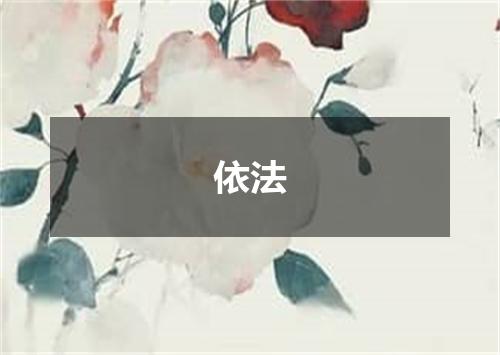依法
