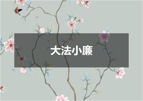 大法小廉