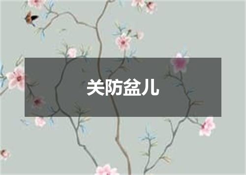 关防盆儿