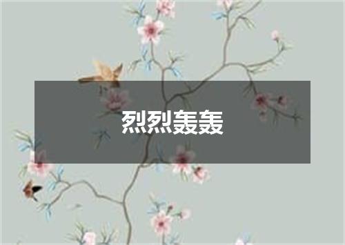 烈烈轰轰