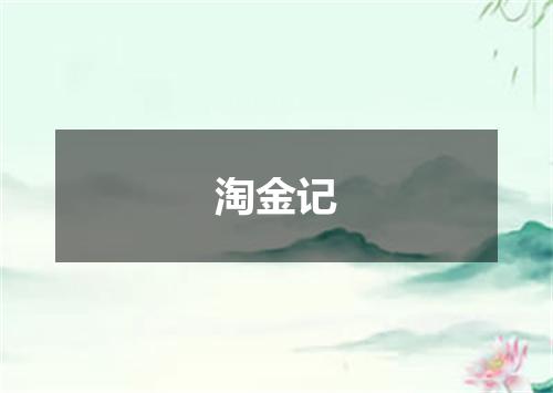 淘金记