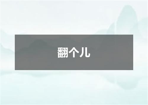 翻个儿