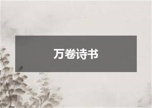 万卷诗书