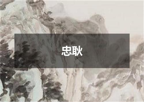 忠耿
