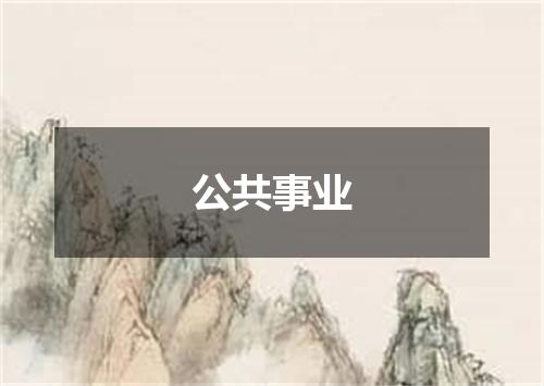 公共事业
