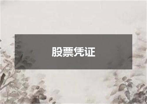 股票凭证