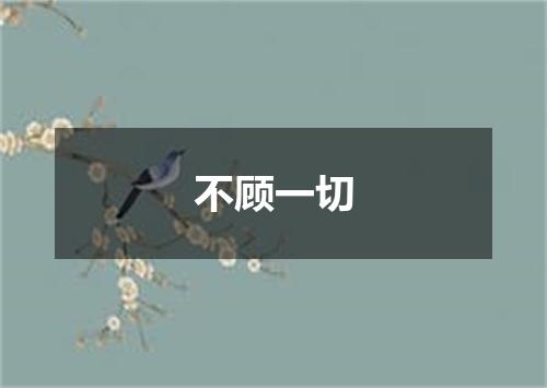 不顾一切