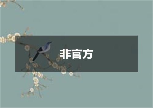 非官方