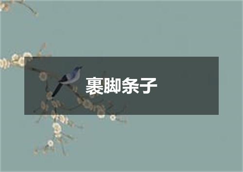 裹脚条子