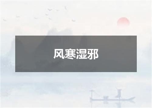 风寒湿邪