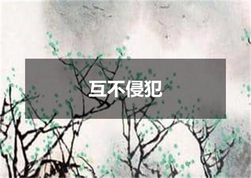 互不侵犯
