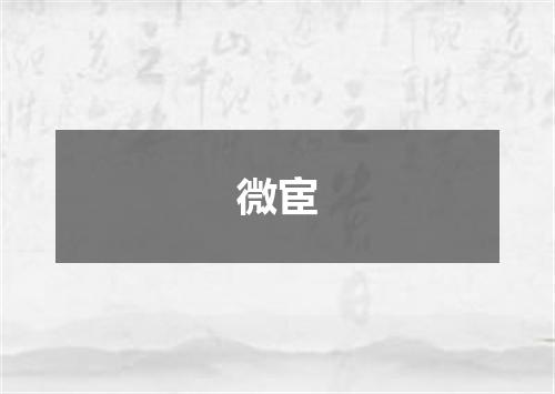 微宦