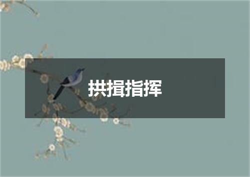 拱揖指挥