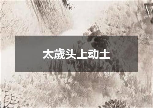 太歳头上动土