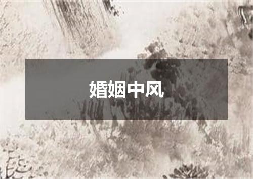 婚姻中风