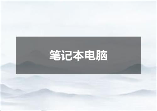笔记本电脑
