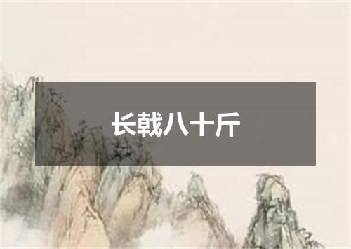 长戟八十斤