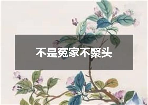 不是冤家不聚头