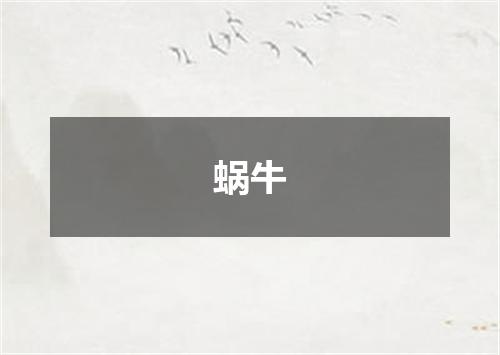 蜗牛