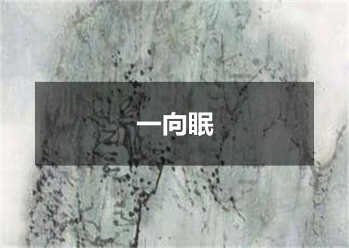 一向眠