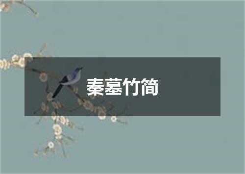 秦墓竹简