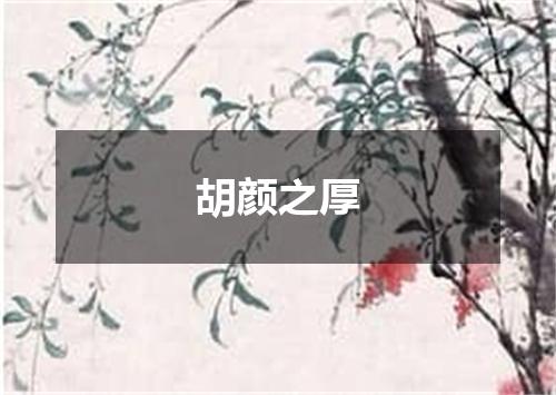 胡颜之厚