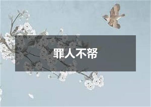 罪人不帑