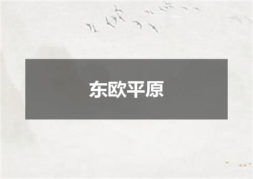 东欧平原