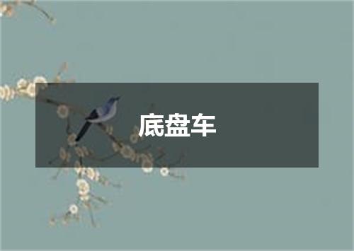底盘车