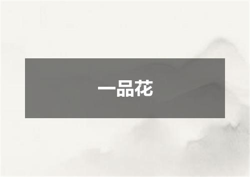 一品花