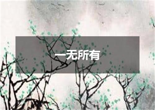 一无所有