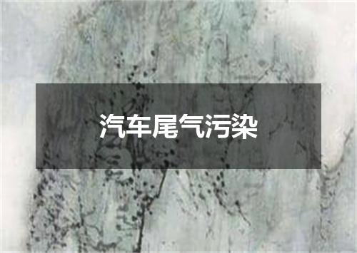 汽车尾气污染