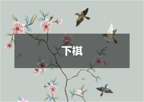 下棋