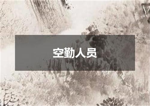 空勤人员