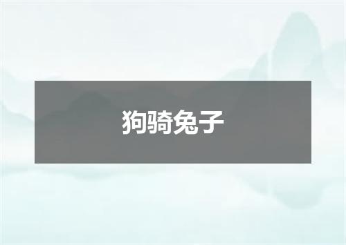狗骑兔子