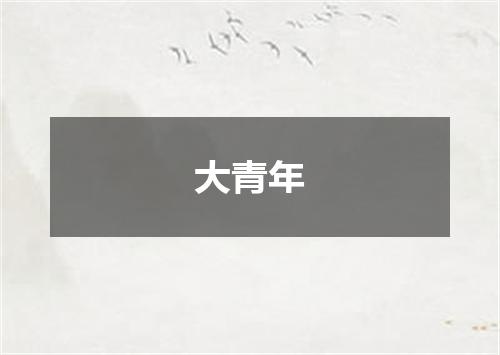 大青年