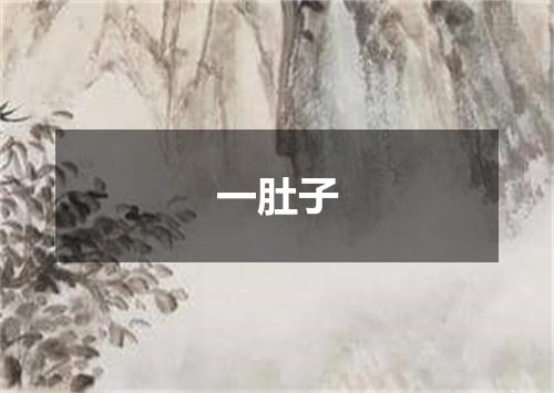 一肚子