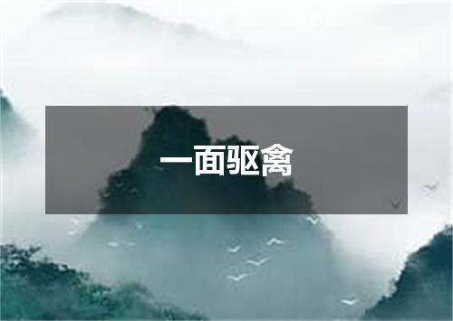 一面驱禽