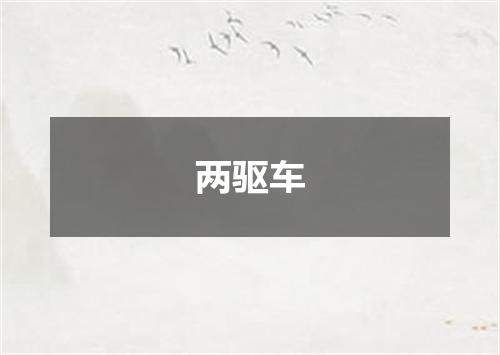 两驱车