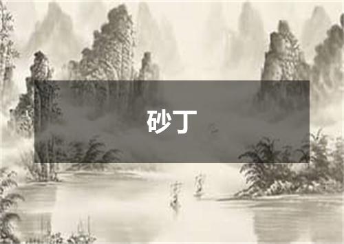 砂丁