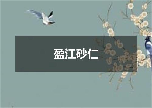 盈江砂仁